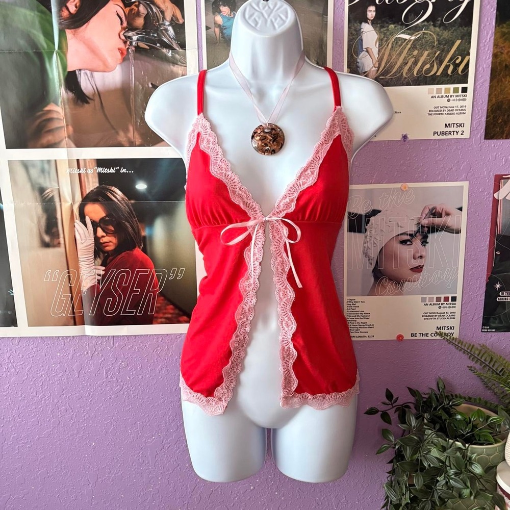 Rampage Coquette Babydoll Cami Top Size L